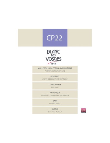 PROTEGE MATELAS IMPERMEABLE BLANC DES...