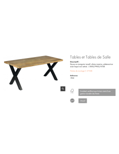 TABLE DE SALLE A MANGER... 2