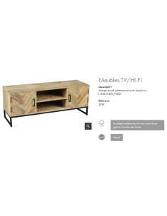 MEUBLE TV HAVANE 2