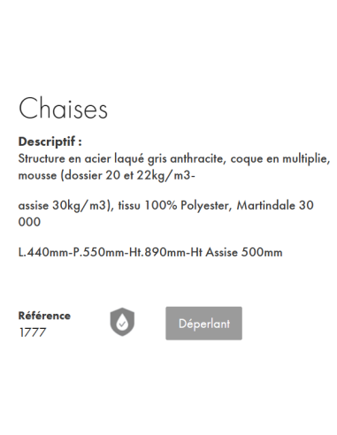 CHAISE VALENCIA JAUNE