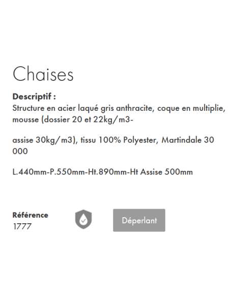 CHAISE VALENCIA JAUNE