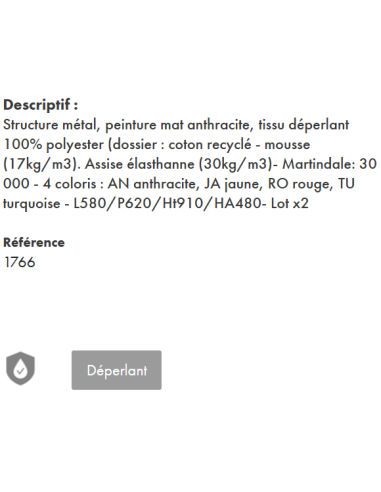 CHAISE VILNIUS JAUNE