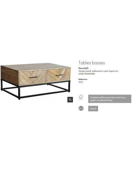 TABLE BASSE MONTEVIDEO