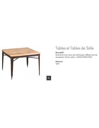 TABLE DE SALLE A MANGER SAN FRANCISCO