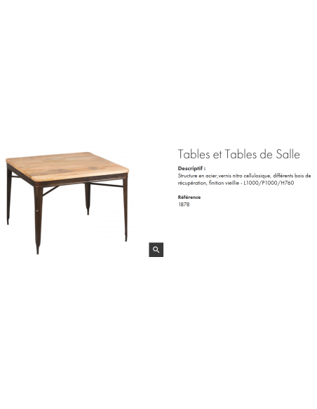 TABLE DE SALLE A MANGER SAN FRANCISCO