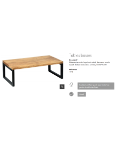 TABLE BASSE MEMPHIS 2