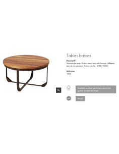TABLE BASSE MINNEAPOLIS 2