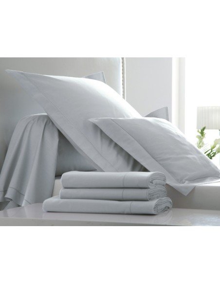 TAIE BLANC DES VOSGES PERCALE PLATINE