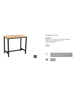 TABLE SNACK SAN ANTONIO 2