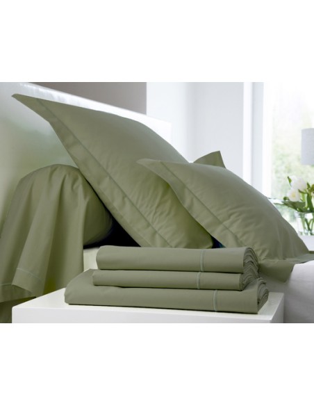 DRAP HOUSSE BLANC DES VOSGES PERCALE KAKI