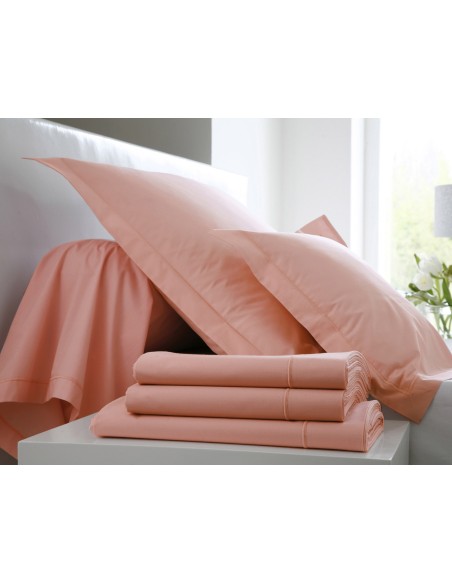DRAP PLAT BLANC DES VOSGES PERCALE POUDRE