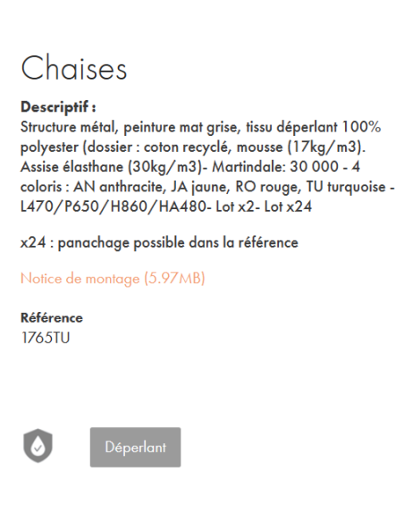 CHAISE VATILIEU MARRON