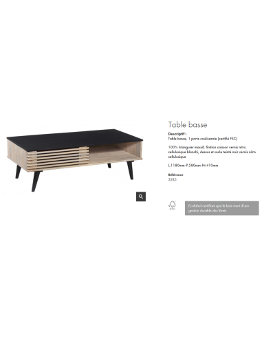 TABLE BASSE MARSAZ