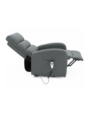 FAUTEUIL RELEVEUR BRUGES GRIS FONCE
