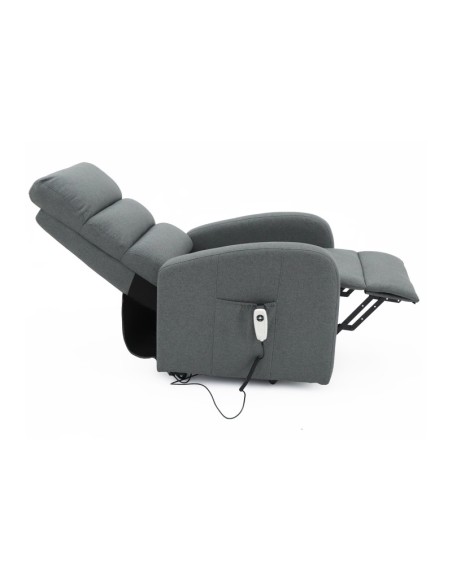 FAUTEUIL RELEVEUR BRUGES GRIS FONCE