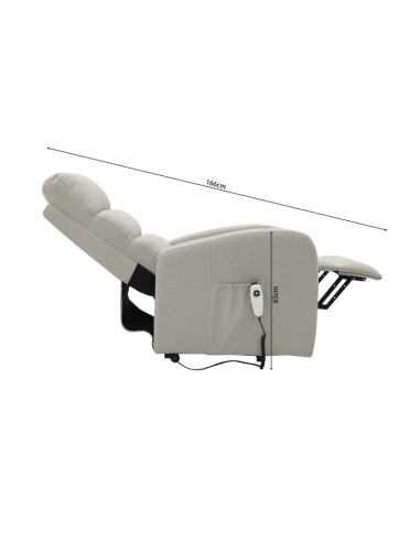 FAUTEUIL RELEVEUR BRUGES GRIS FONCE