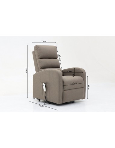 FAUTEUIL RELEVEUR BRUGES TAUPE FAUTEUIL RELEVEUR BRUGES TAUPE