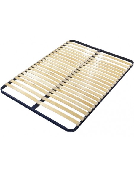 SOMMIER A LATTES SOUPLES TYPE CADRE METAL