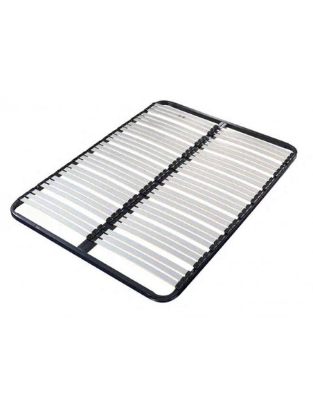SOMMIER A LATTES SOUPLES TYPE CADRE METAL
