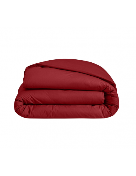 HOUSSE DE COUETTE BLANC DES VOSGES PERCALE RUBIS