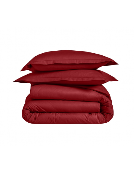 HOUSSE DE COUETTE BLANC DES VOSGES PERCALE RUBIS