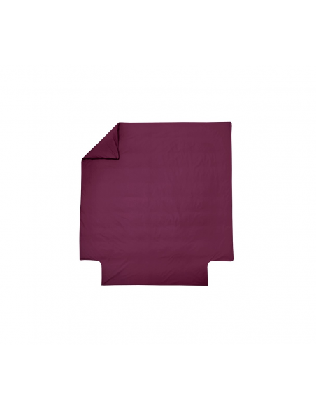 HOUSSE DE COUETTE BLANC DES VOSGES PERCALE CYCLAMEN