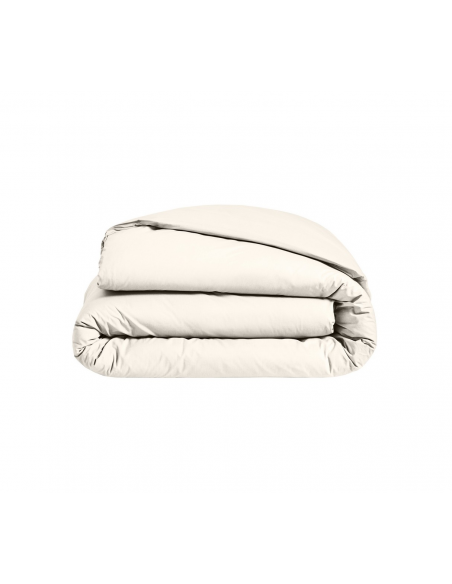 HOUSSE DE COUETTE BLANC DES VOSGES PERCALE NOUGAT