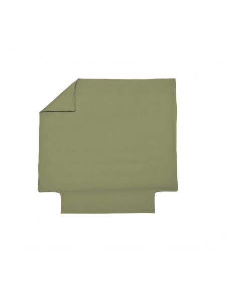 HOUSSE DE COUETTE BLANC DES VOSGES PERCALE KAKI