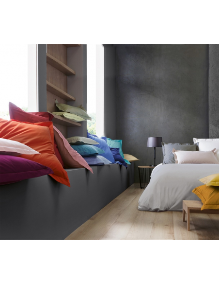 HOUSSE DE COUETTE BLANC DES VOSGES PERCALE KAKI