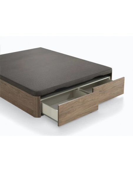 SOMMIER COFFRE ECUS 2 TIROIRS