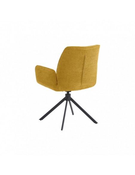 CHAISE PIVOTANTE VICHY JAUNE