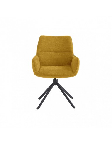 CHAISE PIVOTANTE VICHY JAUNE