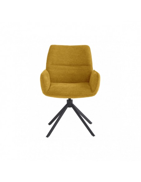 CHAISE PIVOTANTE VICHY JAUNE