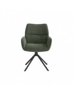 CHAISE PIVOTANTE VICHY VERTE 2