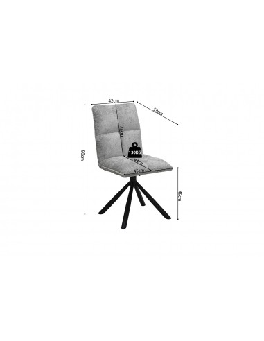 CHAISE PIVOTANTE JACK GRIS CLAIR CHAISE PIVOTANTE JACK GRIS CLAIR
