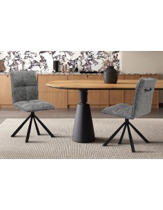 CHAISE PIVOTANTE JACK GRIS 2