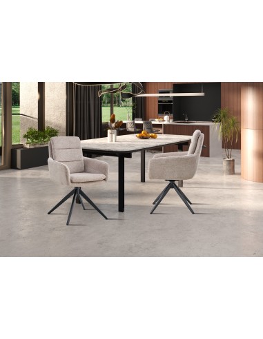 CHAISE PIVOTANTE LISOLD GRIS CLAIR