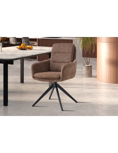 CHAISE PIVOTANTE LISOLD BRUN