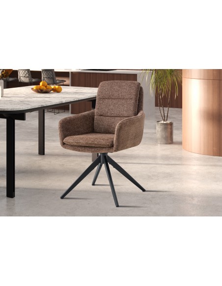 CHAISE PIVOTANTE LISOLD BRUN