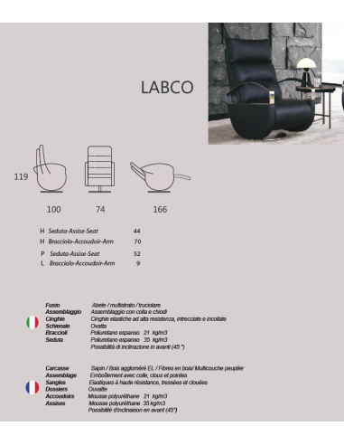 FAUTEUIL ALTONI LABCO