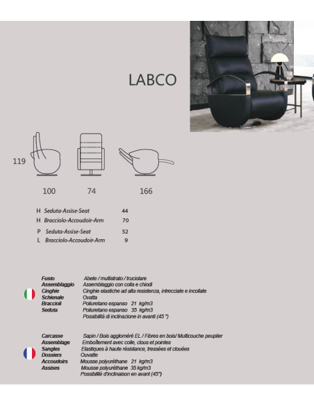FAUTEUIL ALTONI LABCO