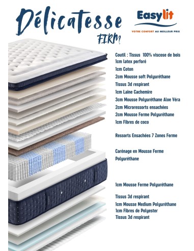 MATELAS RESSORTS GOMARCO DELICATESSE...