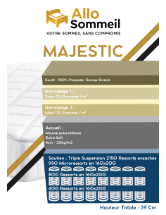 MATELAS RESSORTS MAJESTIC 2