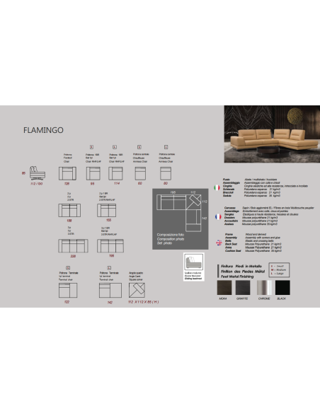 CANAPE ALTONI FLAMINGO