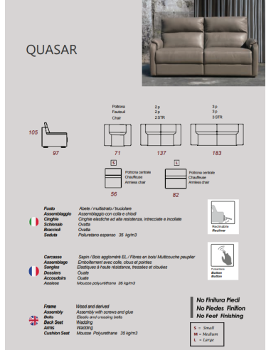 CANAPE ALTONI QUASAR CANAPE ALTONI QUASAR