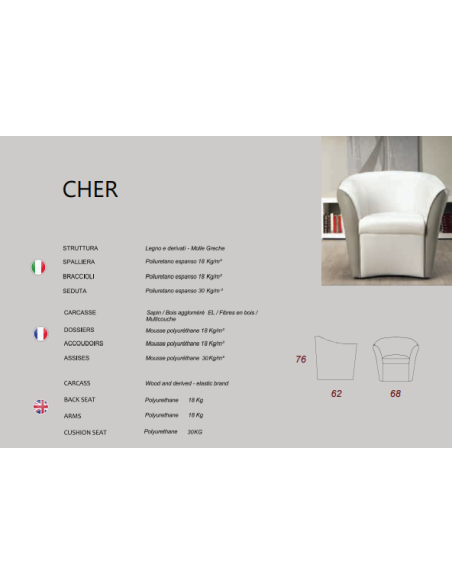 FAUTEUIL ALTONI CHER