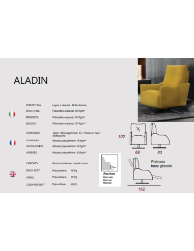 FAUTEUIL ALTONI ALADIN