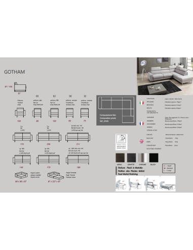 CANAPE ALTONI GOTHAM CANAPE ALTONI GOTHAM