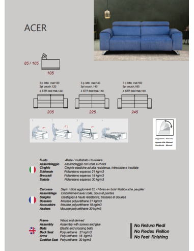 CANAPE ALTONI CONVERTIBLE ACER CANAPE ALTONI CONVERTIBLE ACER